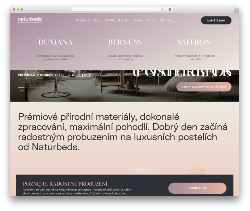 GhostPress WordPress theme design - naturbeds.cz