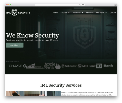 Hello Elementor WordPress theme - imlsecurity.com