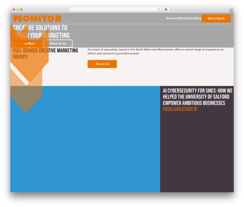 Monitor theme WordPress - monitorcreative.co.uk