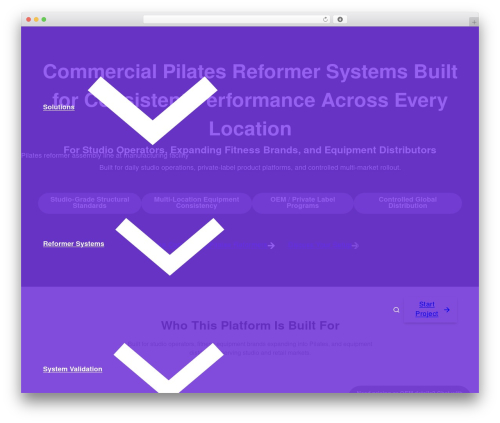 WordPress theme Bricks - hesurepilates.com