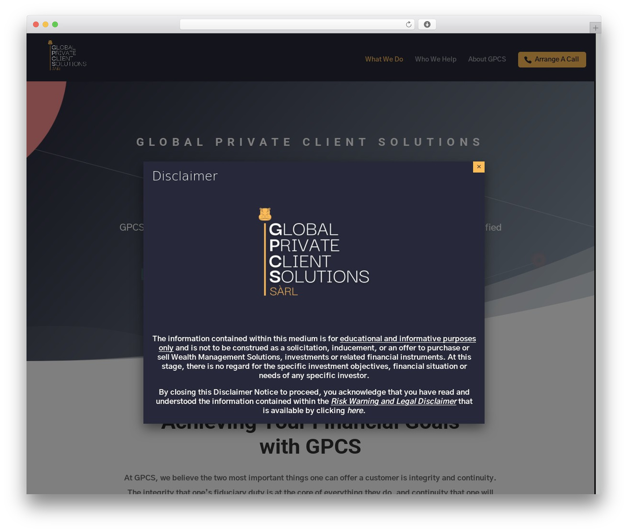 WordPress theme Divi - gpcs.ch