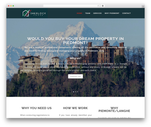 WordPress theme Divi - sherlockhouse.it