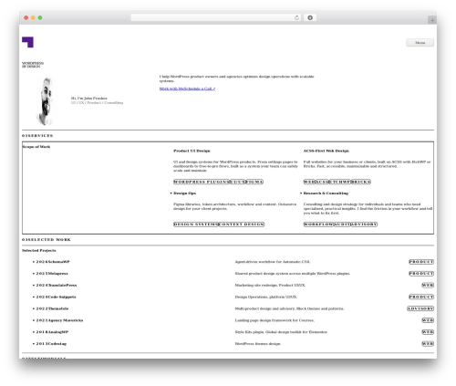 WordPress theme Etch Theme - johnfraskos.com