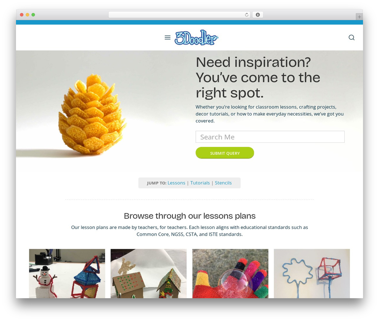 Bear theme WordPress - learn.the3doodler.com