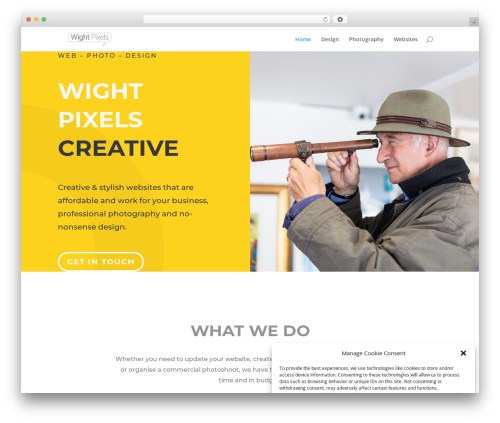 Best WordPress theme Divi - wightpixels.co.uk