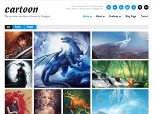 Cartoon WordPress theme Cartoon WordPress theme
