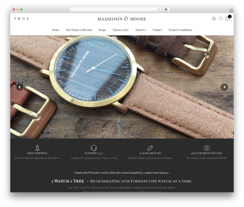 Claue WordPress theme - maddisonandmoore.com