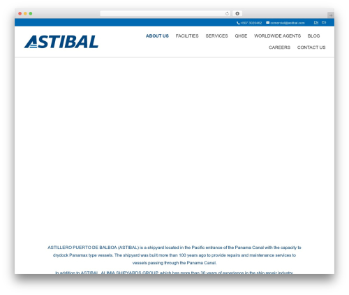 Divi WordPress theme - astibal.com