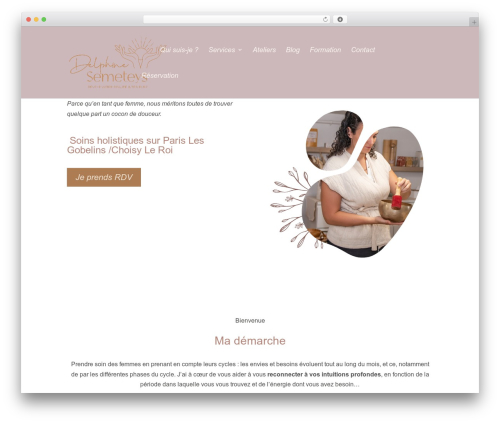 Divi WordPress theme - delphinesemeteys.com