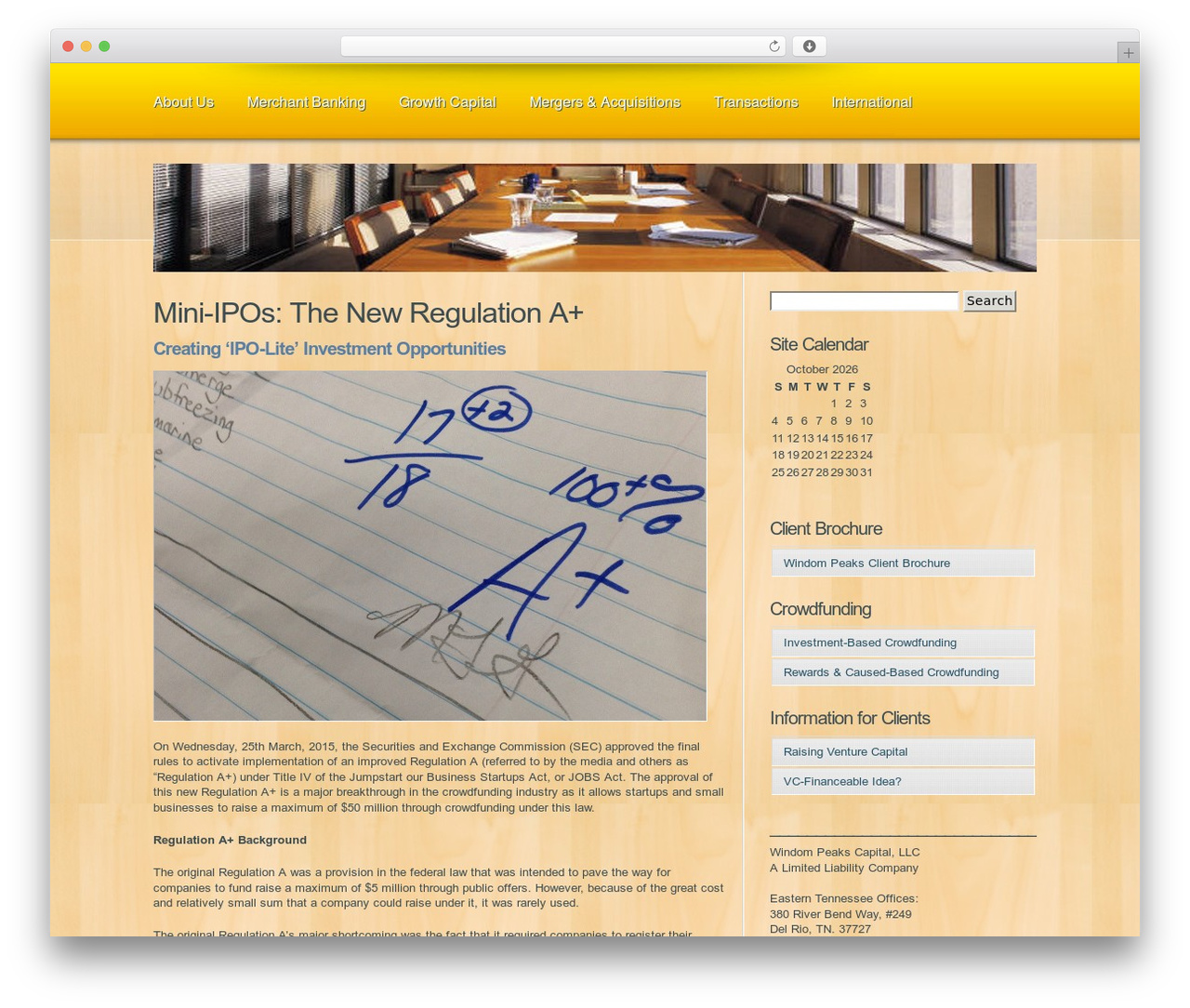 Element WordPress theme design - windompeaks.com/?page_id=832