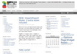 Ex-type WordPress theme design by Quinn Keaveney