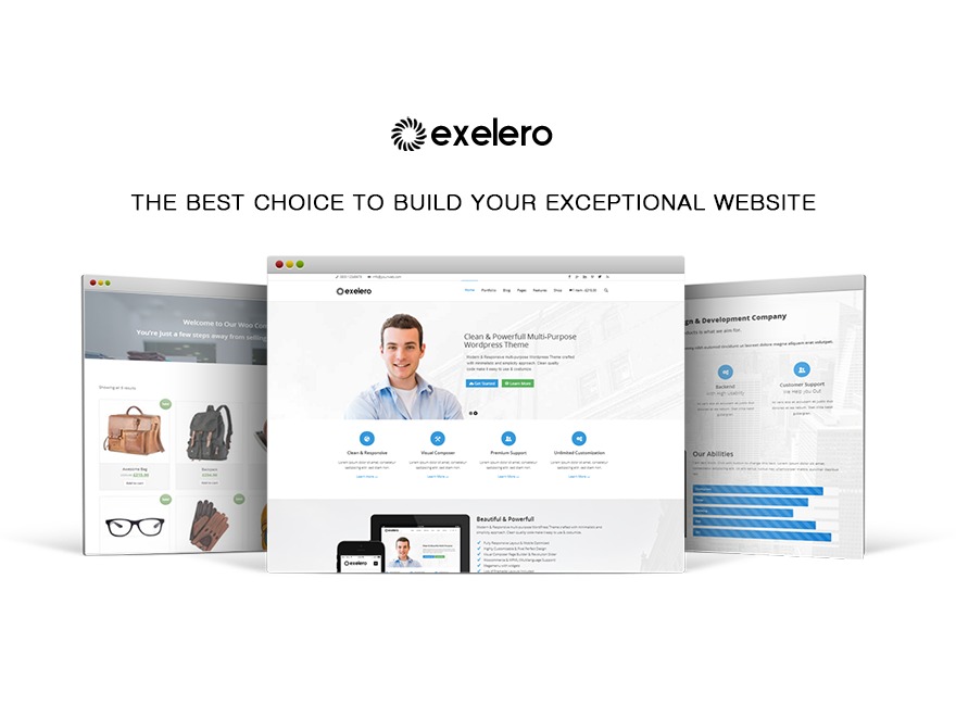 Exelero - Responsive Multi-purpose WordPress Theme theme WordPress by mThemes