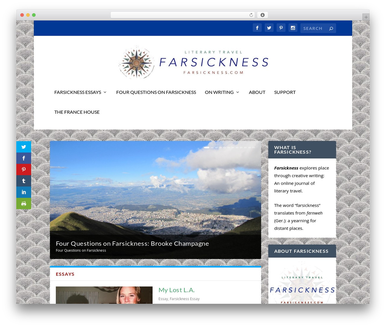 Extra WordPress website theme - farsickness.com Extra WordPress website theme - farsickness.com