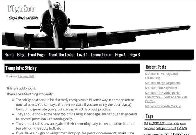 Fighter WordPress theme design Fighter WordPress theme design