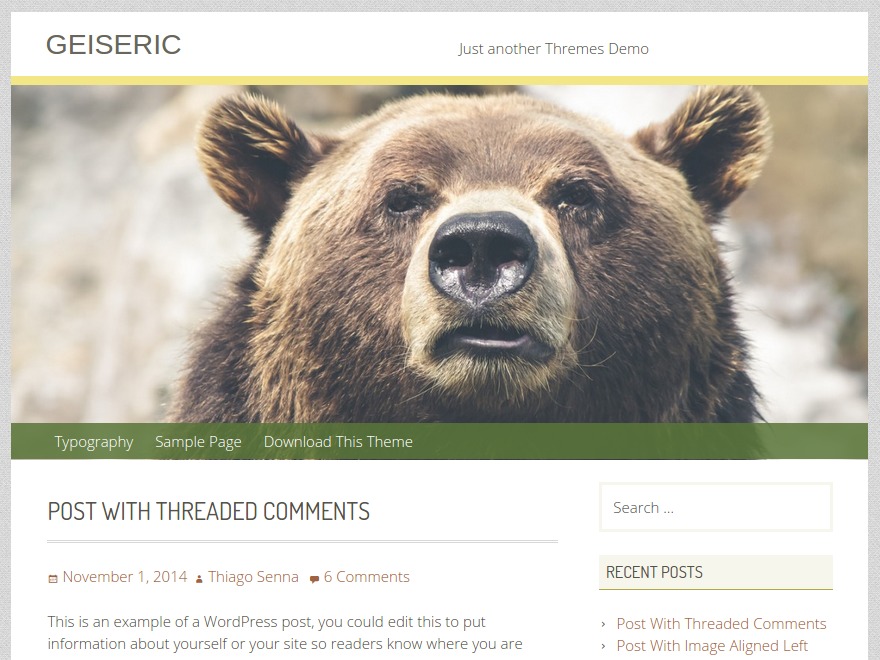 Geiseric WordPress theme Geiseric WordPress theme