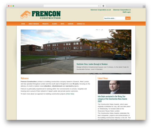 Genesis WordPress theme - frencon.co.uk