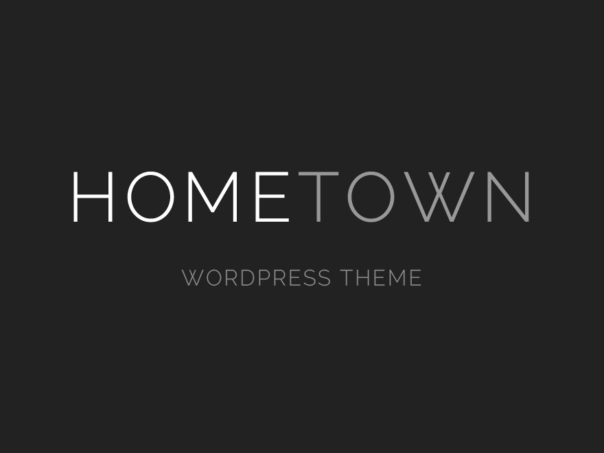 Hometown WordPress real estate