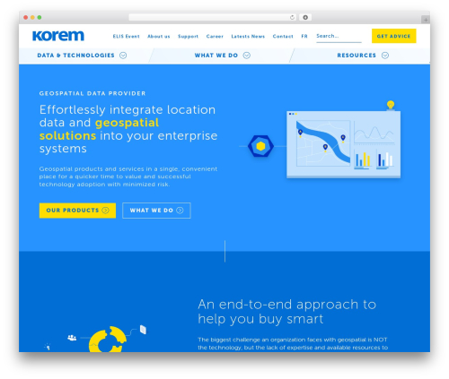 Korem WordPress theme design - korem.com