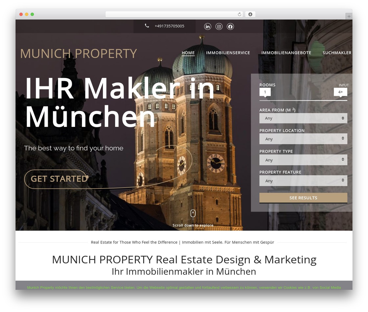 Realtyspace WordPress theme - munich-property.de Realtyspace WordPress theme - munich-property.de