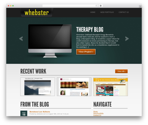 Showcase WP template - whebster.com