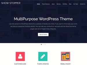 ShowStopper theme WordPress portfolio by Templatic