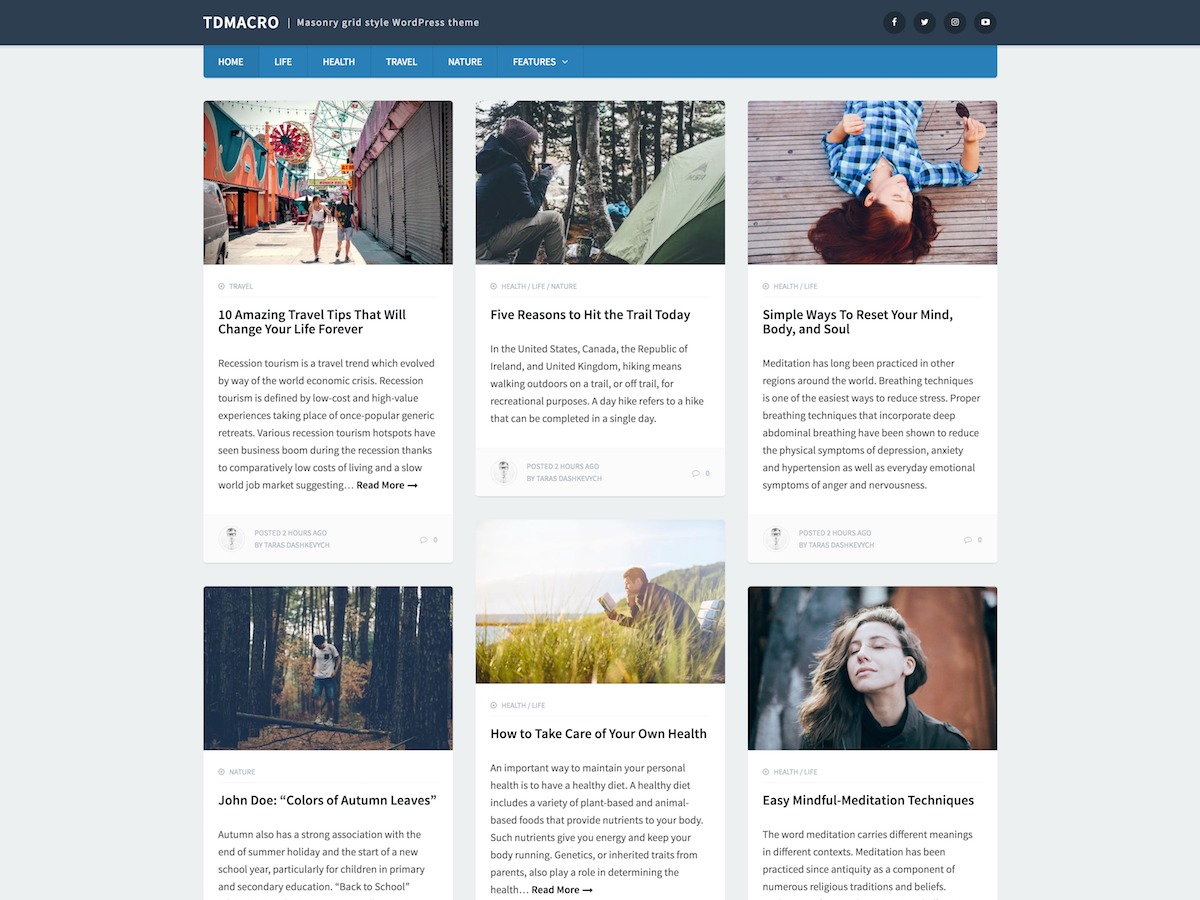 tdMacro free WordPress theme by Themes Harbor