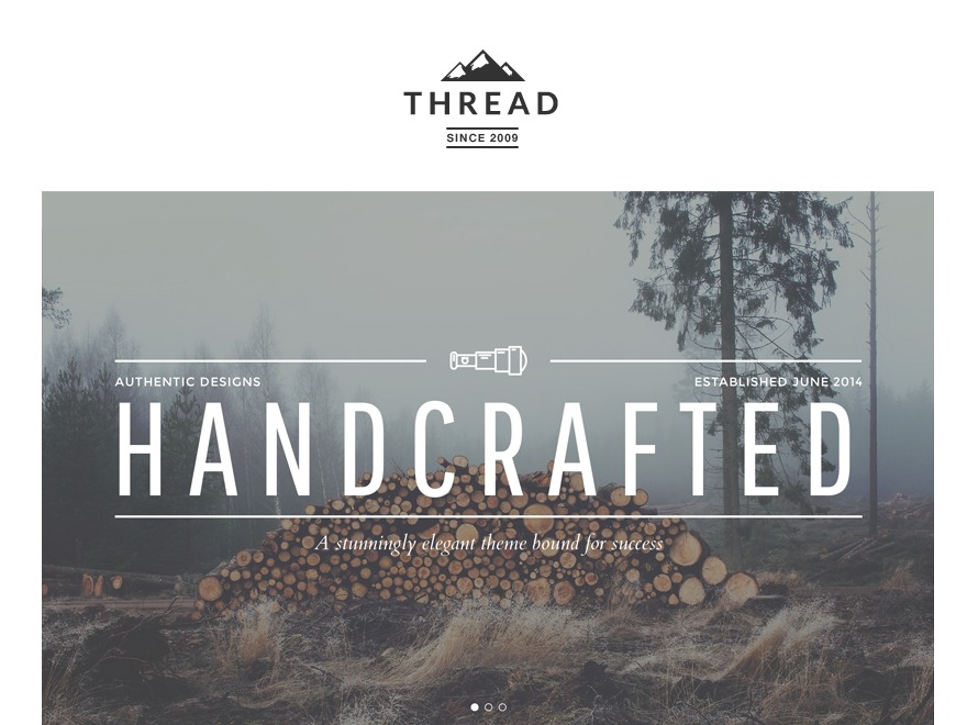 Thread theme WordPress portfolio by bitfade