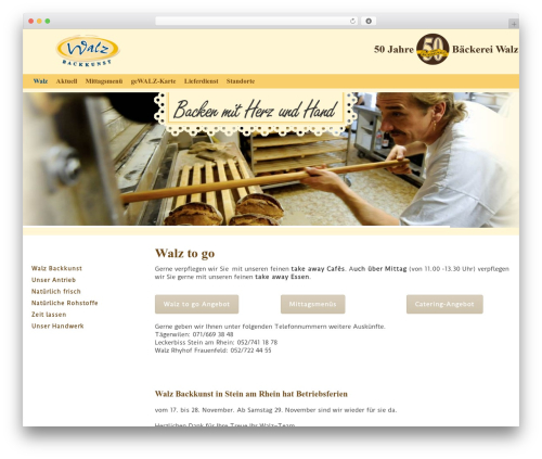 Ultimatum WP theme - walz-backkunst.ch