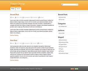 Vesper WordPress theme design Vesper WordPress theme design