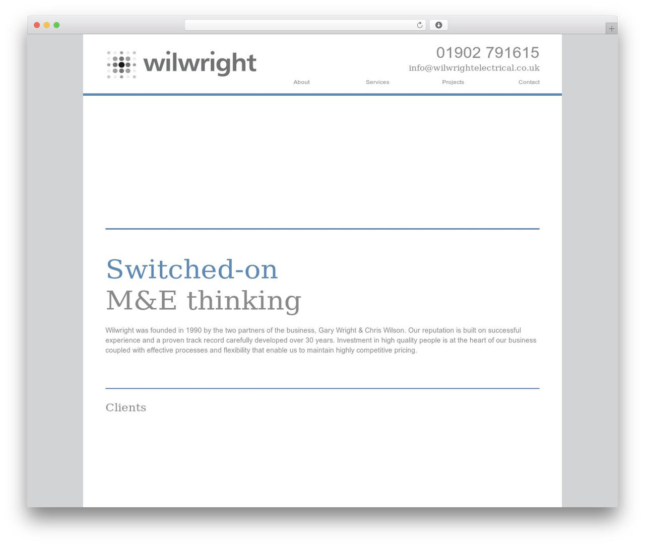 Wilwright theme WordPress - wilwright.co.uk