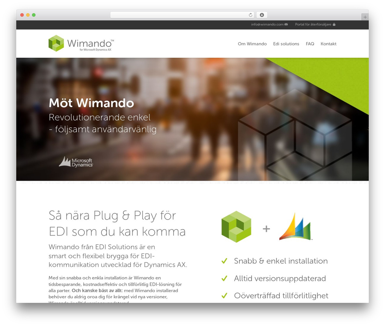 Wimando WordPress theme - wimando.se