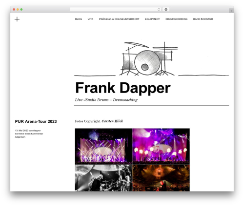 WordPress theme Cocoa - frankdapper.de