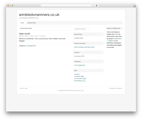 WordPress theme Catalyst - wimbledonwinners.co.uk