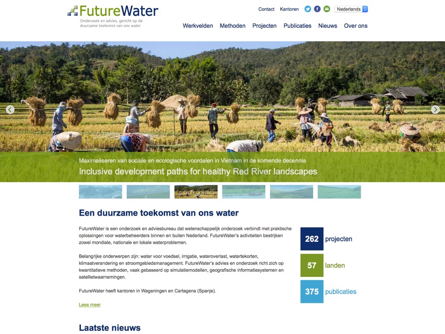 WordPress theme Futurewater 2 by Matthijs Abeelen