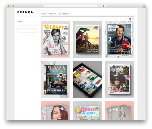 WordPress theme Gridspace - frankadesign.se