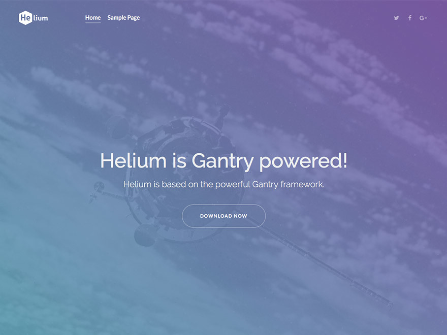 WordPress theme Helium