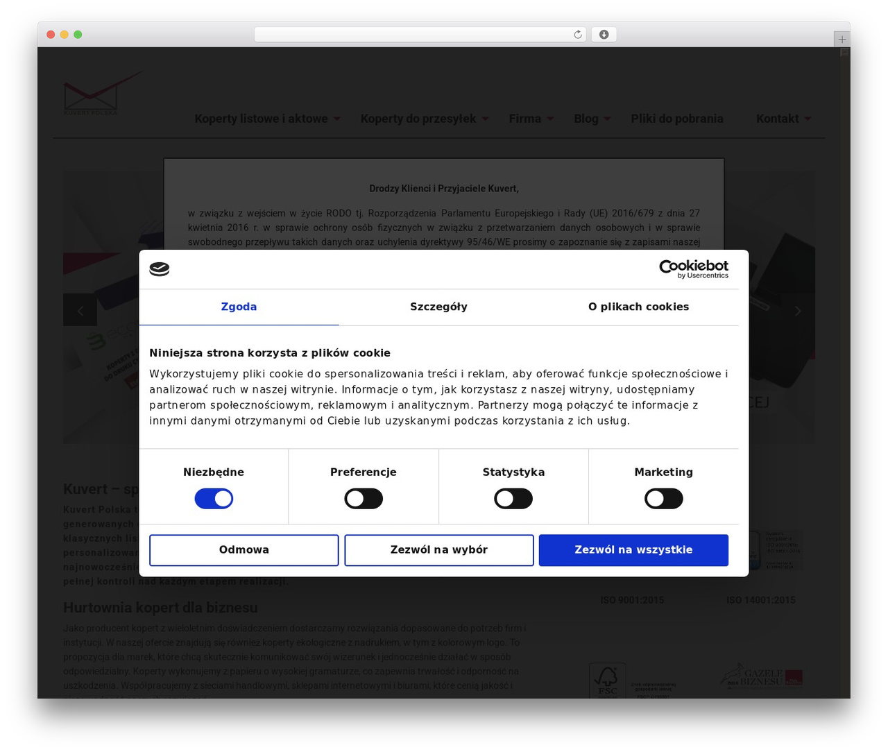 WordPress theme kuvert - kuvert.com.pl