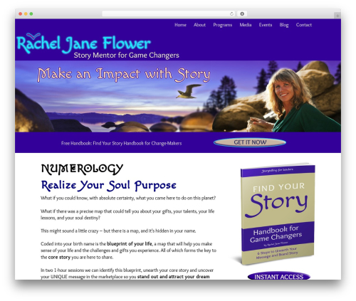 WordPress theme Mindstream Child Theme - wildmystic.com/numerology