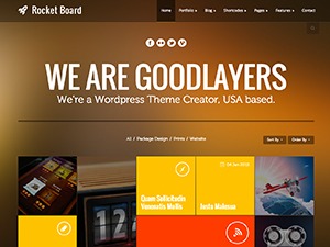 WordPress theme Rocket Board by Goodlayers