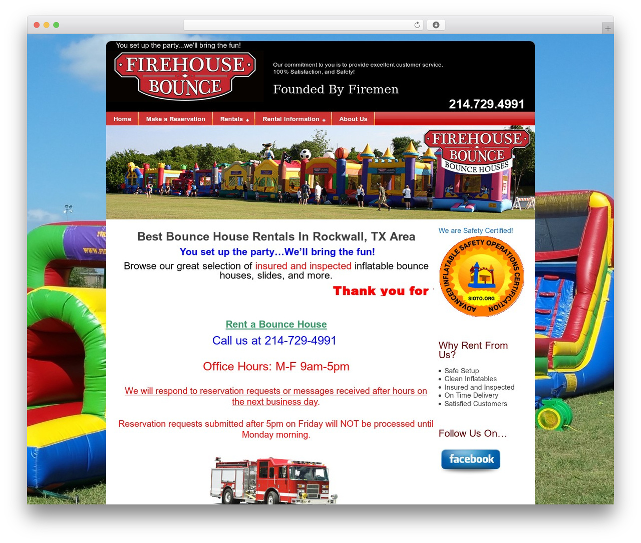 WordPress theme Sample Child Theme - firehousebounce.com WordPress theme Sample Child Theme - firehousebounce.com