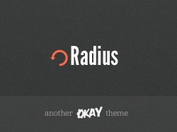 WP theme Radius WordPress Theme by Mike McAlister