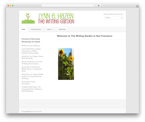 Beta premium WordPress theme - thewritinggarden.com