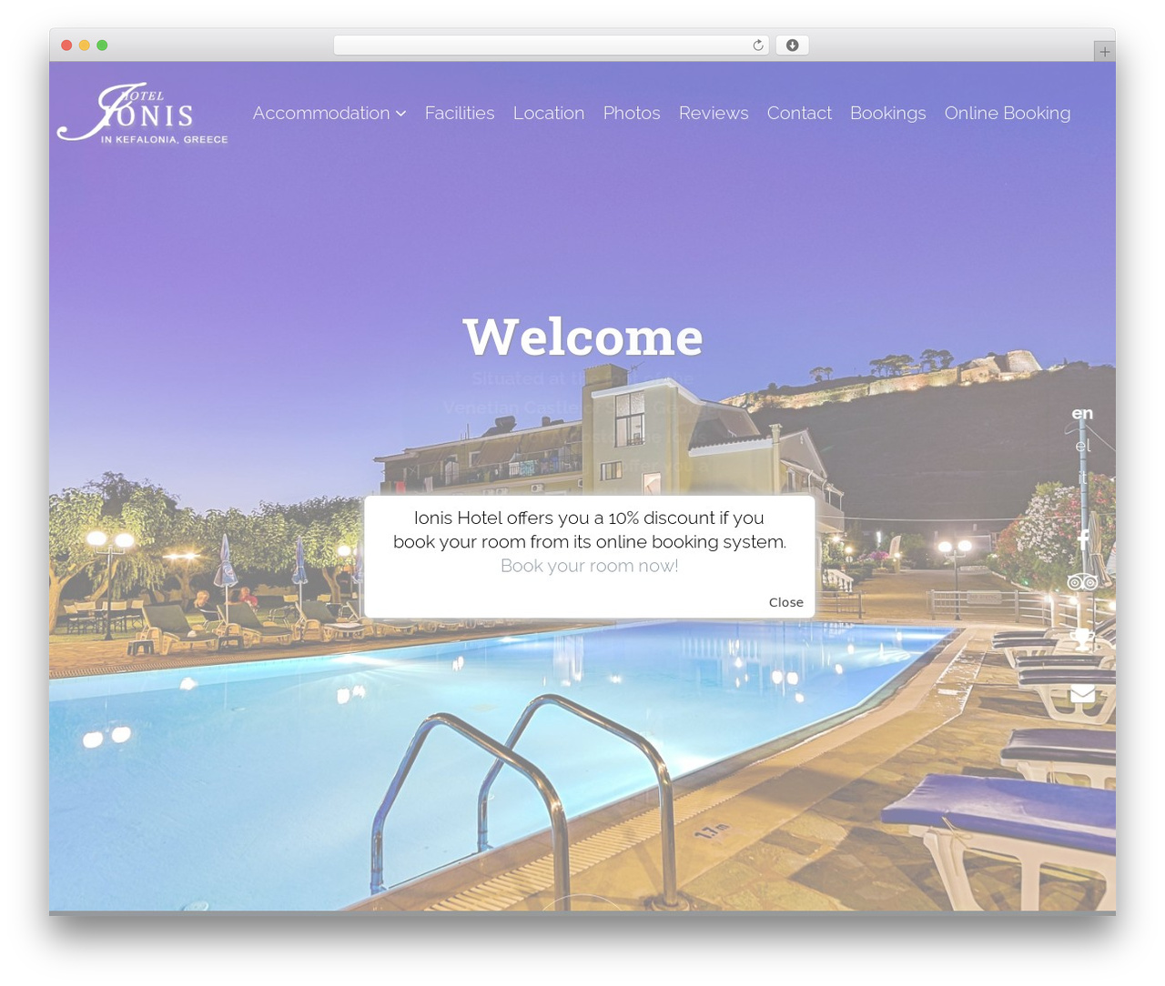 Codibee Theme WordPress hotel theme - hotelionis.gr