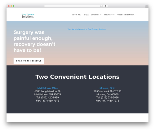 Divi WordPress theme - totaltherapysolutions.com