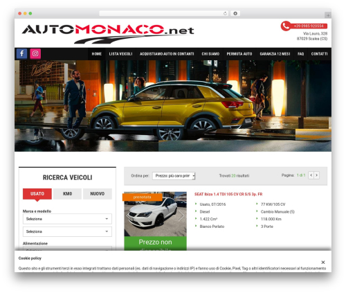 GestionaleAuto.com WordPress theme - automonaco.net