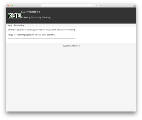Simple Grey theme WordPress - kbembedded.com