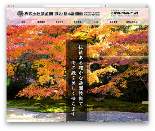 STINGER8-custom theme WordPress - inamoto-seijyuen.com