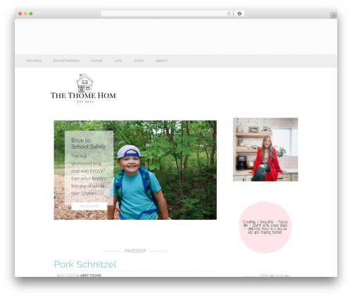 Tasteful Theme WordPress theme - thethomehome.com