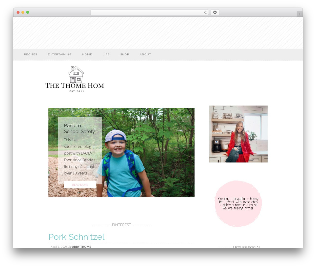 Tasteful Theme WordPress theme - thethomehome.com