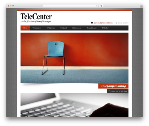 WordPress theme Blue Diamond - telecenter.se